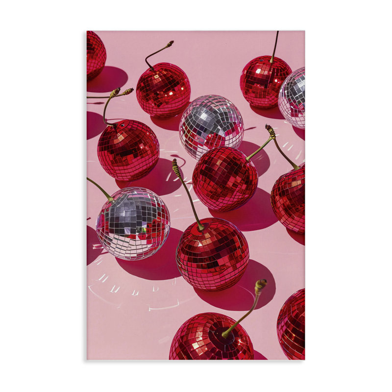 Toile disco cerisier, design par LSR Design Studio, H 24 po x l 16 po