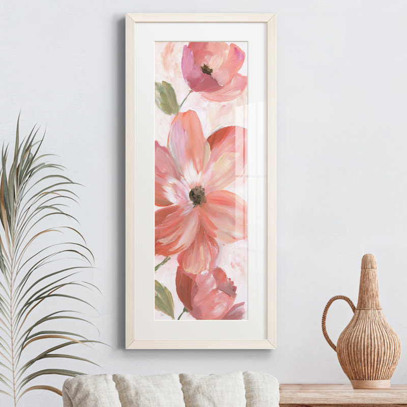 Peinture sur papier encadrée, Blanc