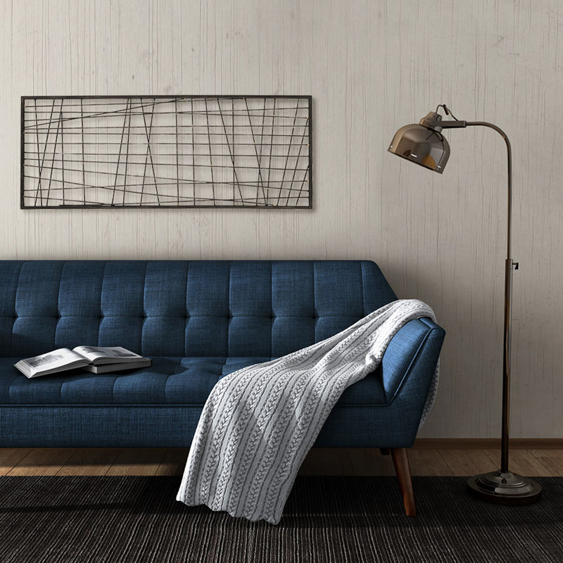 Encre et décoration murale en métal de style lierre - noir avec un aspect vieilli pour une décoration intérieure faite à la main Options de suspension polyvalentes