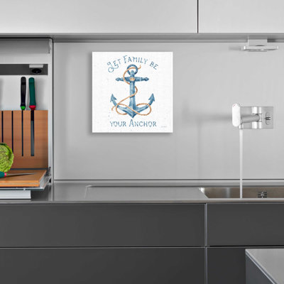 «Nautical Life IV No Stripes» par Lisa Audit, art mural en verre acrylique