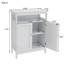 Armoire de rangement pour salle de bain avec portes à double volet