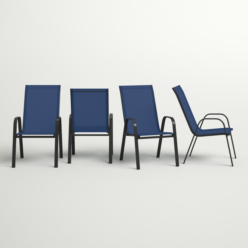 Ensemble de 4 chaises d'extérieur Artu, Marine