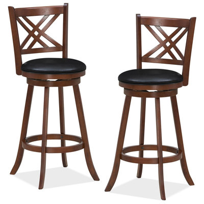 Maranto Swivel Yes Faux Leather Bar Stool