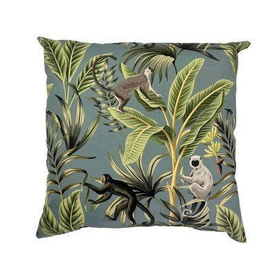 Floral Outdoor Reversible Throw Pillow
