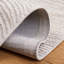 Tapis blanc en laine et en coton touffeté à la main Aniessa-928468321