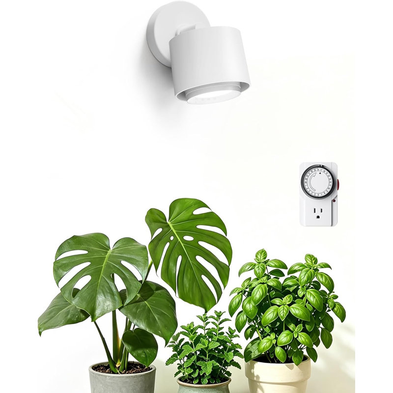 Lampe sur pied Barrina Tr40a pour plantes d'intérieur, ampoules murales de 40 W avec angle de faisceau réglable (15 ° à 60 °), projecteur à spectre complet 5000k avec minuterie et cordon d'alimentation de 16,4 pi, paquet de 1