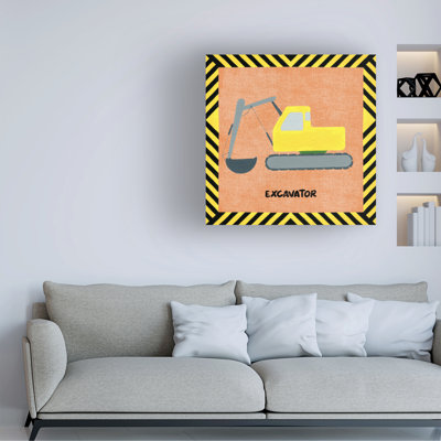 Mason & Marbles Regina Moore Construction Vehicle II Canvas Wall Art