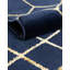 Tapis bleu marine et doré Glam-86615382