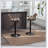 Swivel Bar Stools Set Of 2, Adjustable Counter Height With Comfortable Footrest For Kitchen And Bar, 2PC/SET