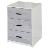 Diakite 3 Drawer Bedside Table