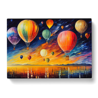 Many Hot Air Balloons - Wrapped Canvas