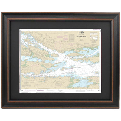 St. Lawrence River, Ironsides L., N.Y To Bingham I. Ontario | Nautical Chart | Framed Print