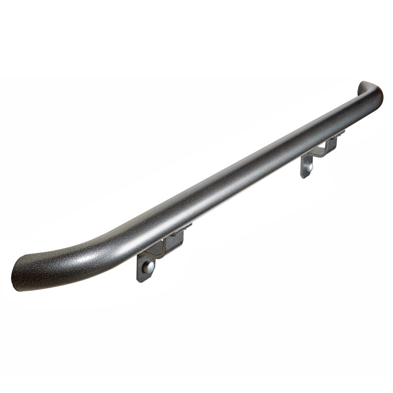 Silver Vein Aluminum Handrail with Wall Returns for Stairs
