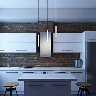 Luminaire suspendu DEL LUX Highline (triple), laiton