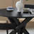 Black Modern Creative Texture Oak Round Table-1611441279
