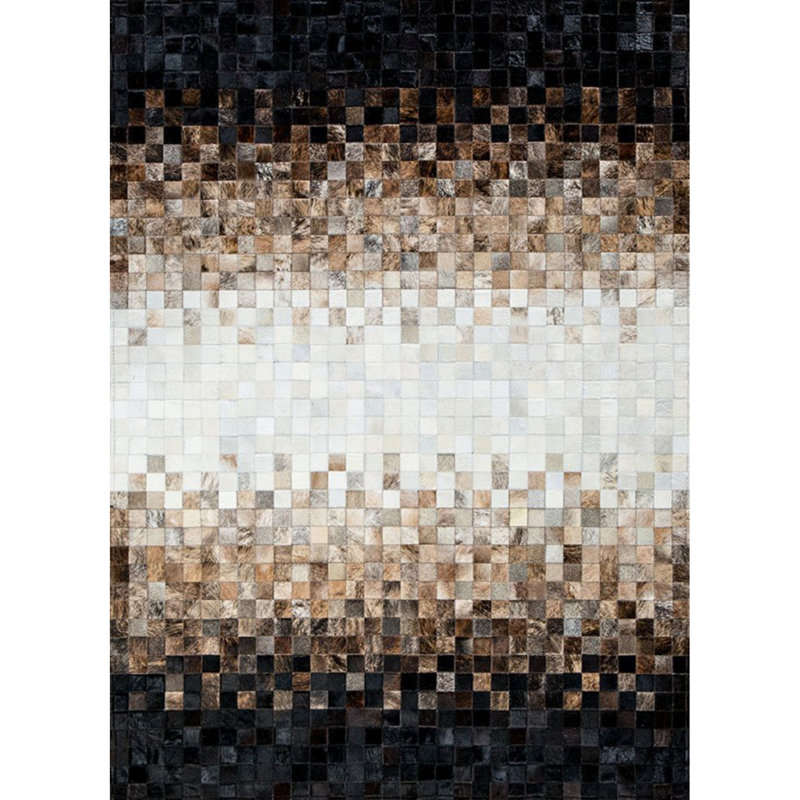 Verona Cowhide Geometric Area Rug, Rectangle 8' x 10'