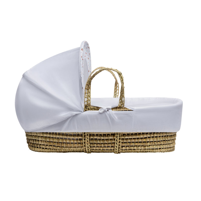 Moses Basket with Bedding with Mattress