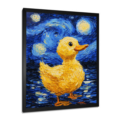 Cute Duck By Vincent I - Duck Canvas Print