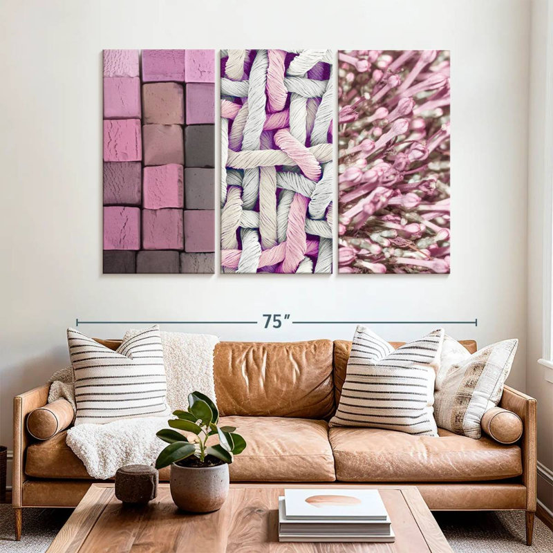 Kerner Pink Things, 42" H x 65" W