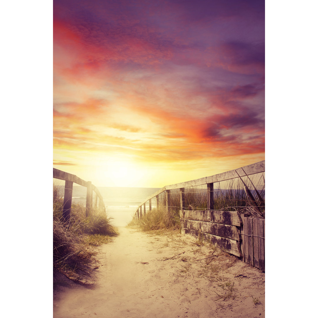 Walkway by STILLFX - Wrapped Canvas Print