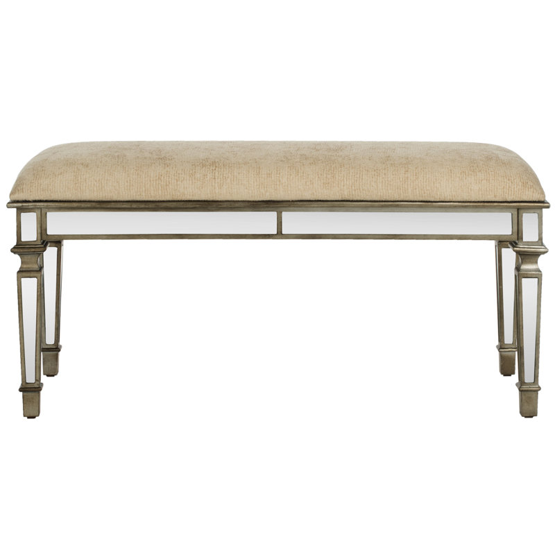 banc en bois Rosario, Beige