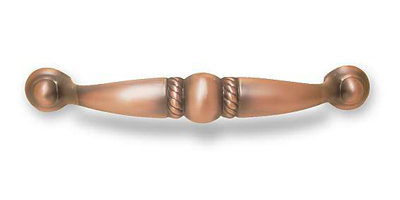 3-3/4" Heritage Style Pull Antique Copper
