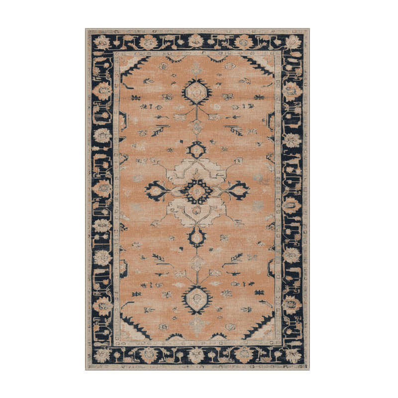 Tapis brun lavable à la machine, Rectangulaire 2 pi x 3 pi