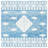Hand Tufted Wool/Cotton Southwestern Rug in Blue-2011004124
