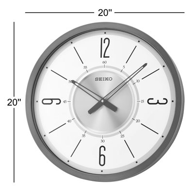 QXA759KLH Wall Clock, Black