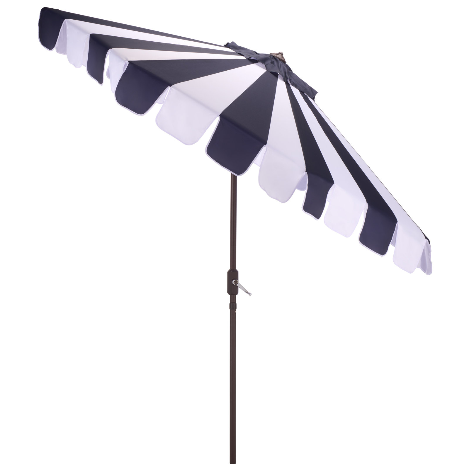 Elsie 8.4' Market Umbrella, Navy Stripe