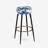 Romantic Cobalt Blue Swirls Victorian Pattern - Floral Bar Stools Set Of 2