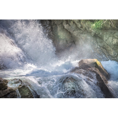 Rushing Water by Genekrebs - Wrapped Canvas Print