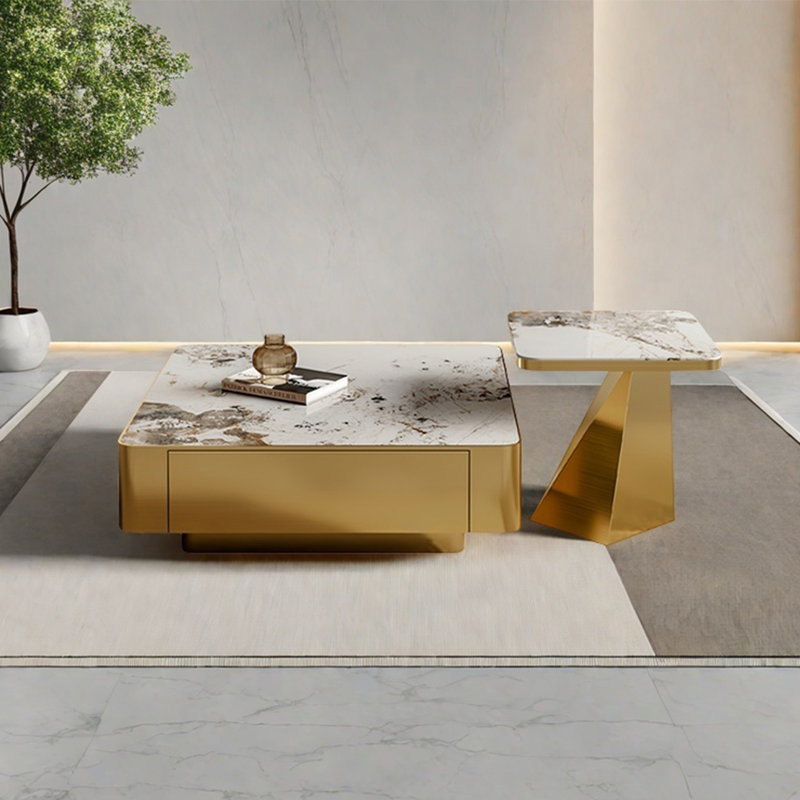 Table basse carrée Creative, H 13,8 po x L 31,5 po x l 31,5 po
