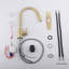 Robinet de cuisine tactile avec douchette extractible-121210002