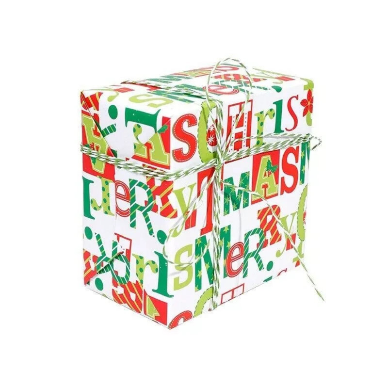 3 rouleaux / ensemble de papier d'emballage de Noël Père Noël