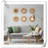 6 Pcs Mirrors For Wall Decor, Small Circle Sun Mirrors Espejos Decorative Wall Art Entryway Mirror Hanging Circle Mirror For Wall Home Decor Bathroom Bedroom Living Room (Gold,Classic)