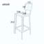 Ensemble de table de bar 3 pièces avec 2 tabourets de bar, table de bistro ronde à hauteur de pub avec tablette de rangement, ensemble de salle à manger à hauteur de comptoir industriel pour cuisine, appartement, balcon et café