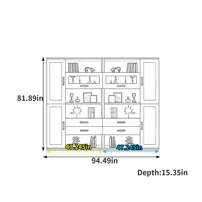 Bibliothèque de style chinois