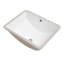 Lavabo pour salle de bain Lavabo de salle de bain rectangulaire en porcelaine blanche