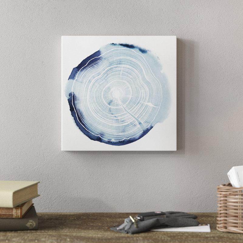 «Tree Ring Overlay III» par Grace Popp, reproduction d'art sur toile tendue, H 12 po x l 12 po