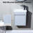16" Mini Wall-mounted Gray Bathroom Vanity Set