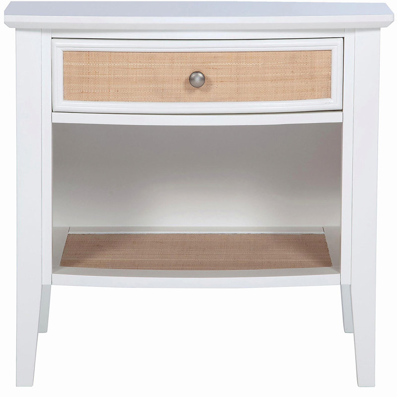 Talia White 1-drawer Nightstand