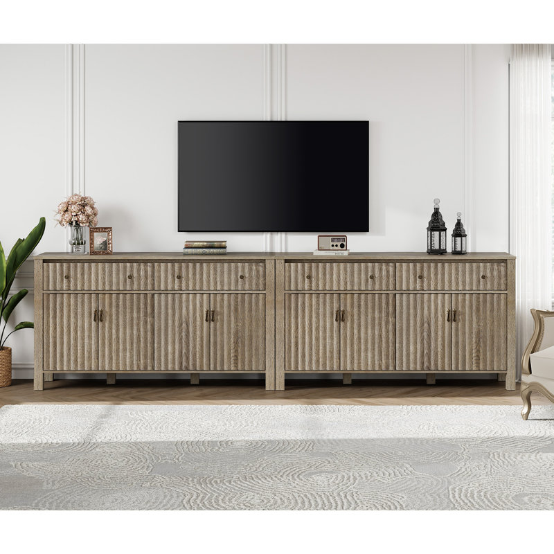 Demiya Unfinished TV Stand for TVs up to 88"