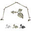 Tringle à rideaux simple ajustable 48 po Nailsworth-33061171-119114632