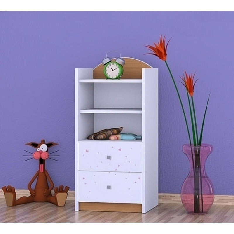 Nadia 96 cm H Kids Cube Bookcase, 92cm H x 45cm W x 34cm D, Natural