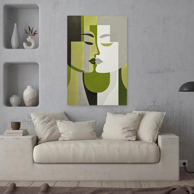 Art contemporain contemporain abstrait, H 36 po x l 24 po