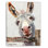 «Donkey Smile», art mural sur toile tendue