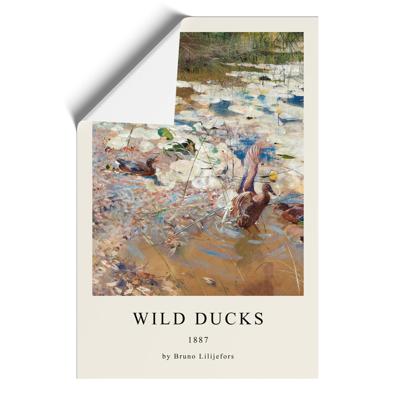 Wild Ducks - No Frame Print, 59cm H x 42cm W x 0.1cm D