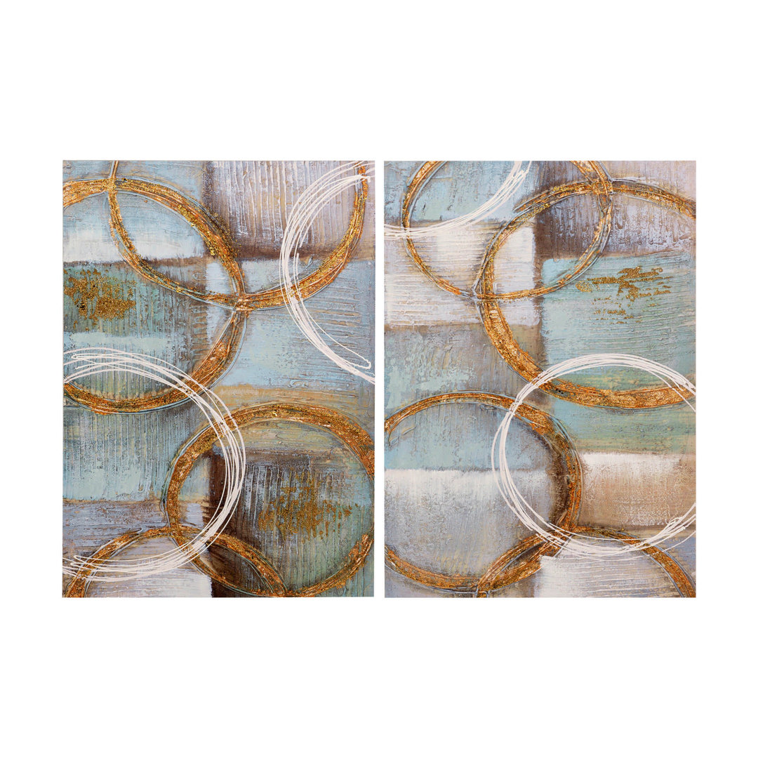 ABSTRACT SET 2 CANVAS - 2-teiliger Druck