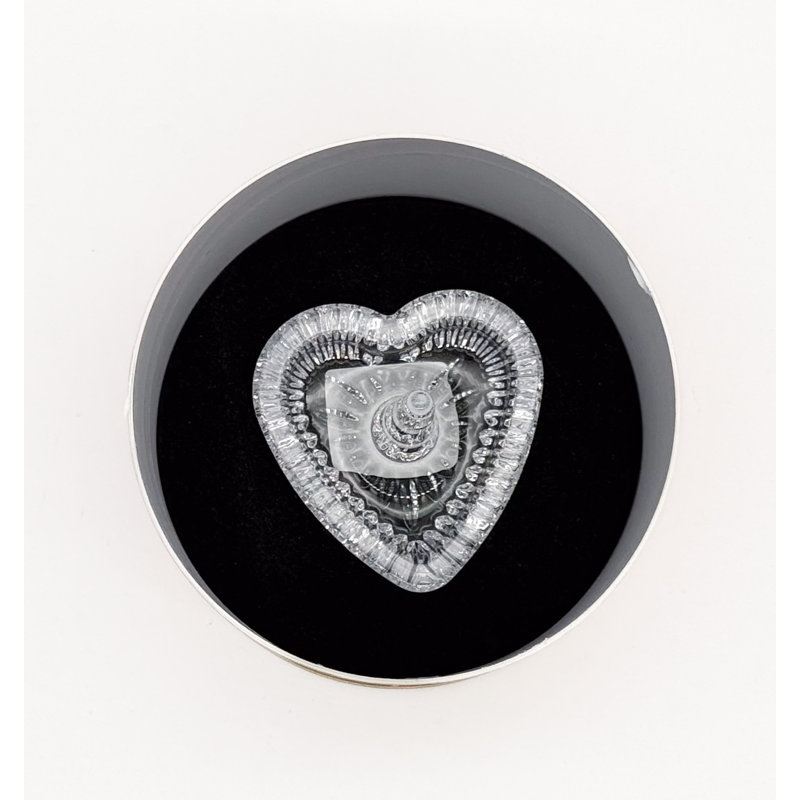 Waterford 1058311 Giftology Heart Ring Holder, 3in, Clear Color